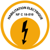 logo habilitation électrique NF C 18-510
